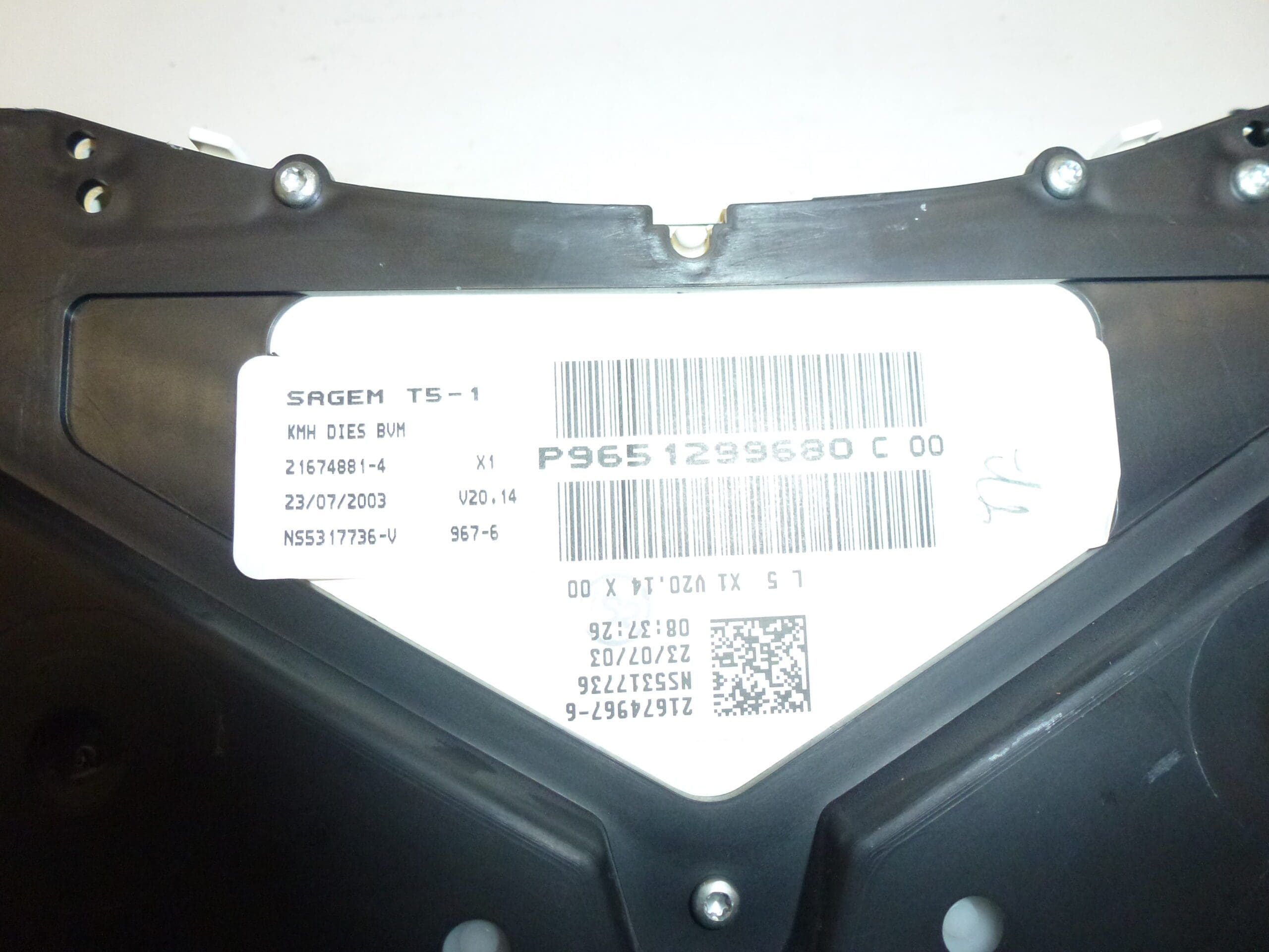 Tachometar Peugeot 307 168 tisuća km 9651299680 6104ZS - Slika 2