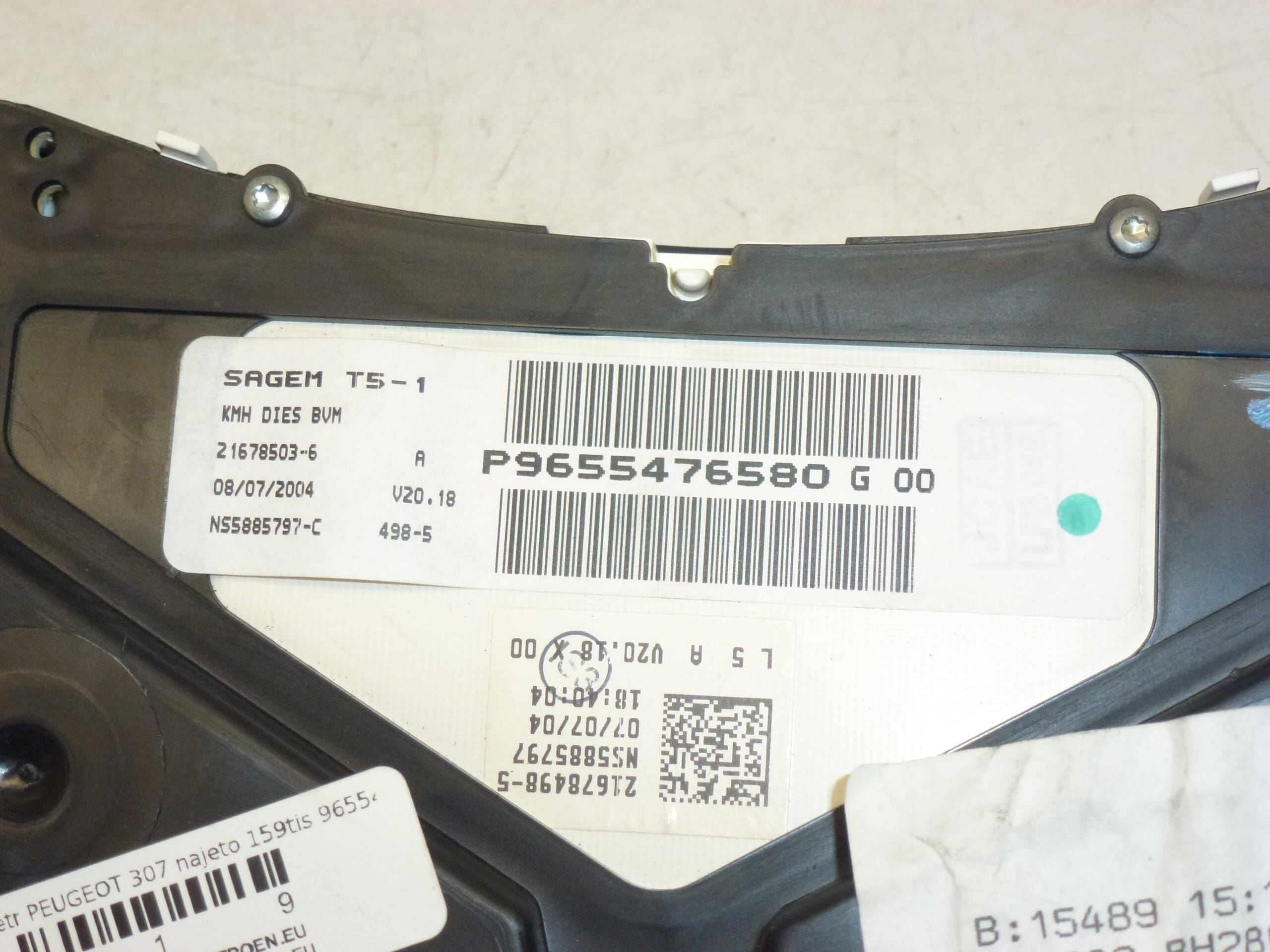 Peugeot tahograf 307 186 tisuća km 9655476580G00 - Slika 2