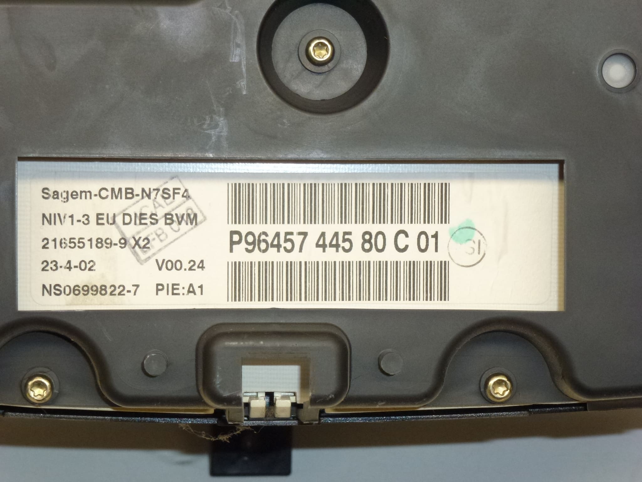 Tahometar 212 tisuća km Citroën Xsara Sagem 9645744580 6104SJ - Slika 2