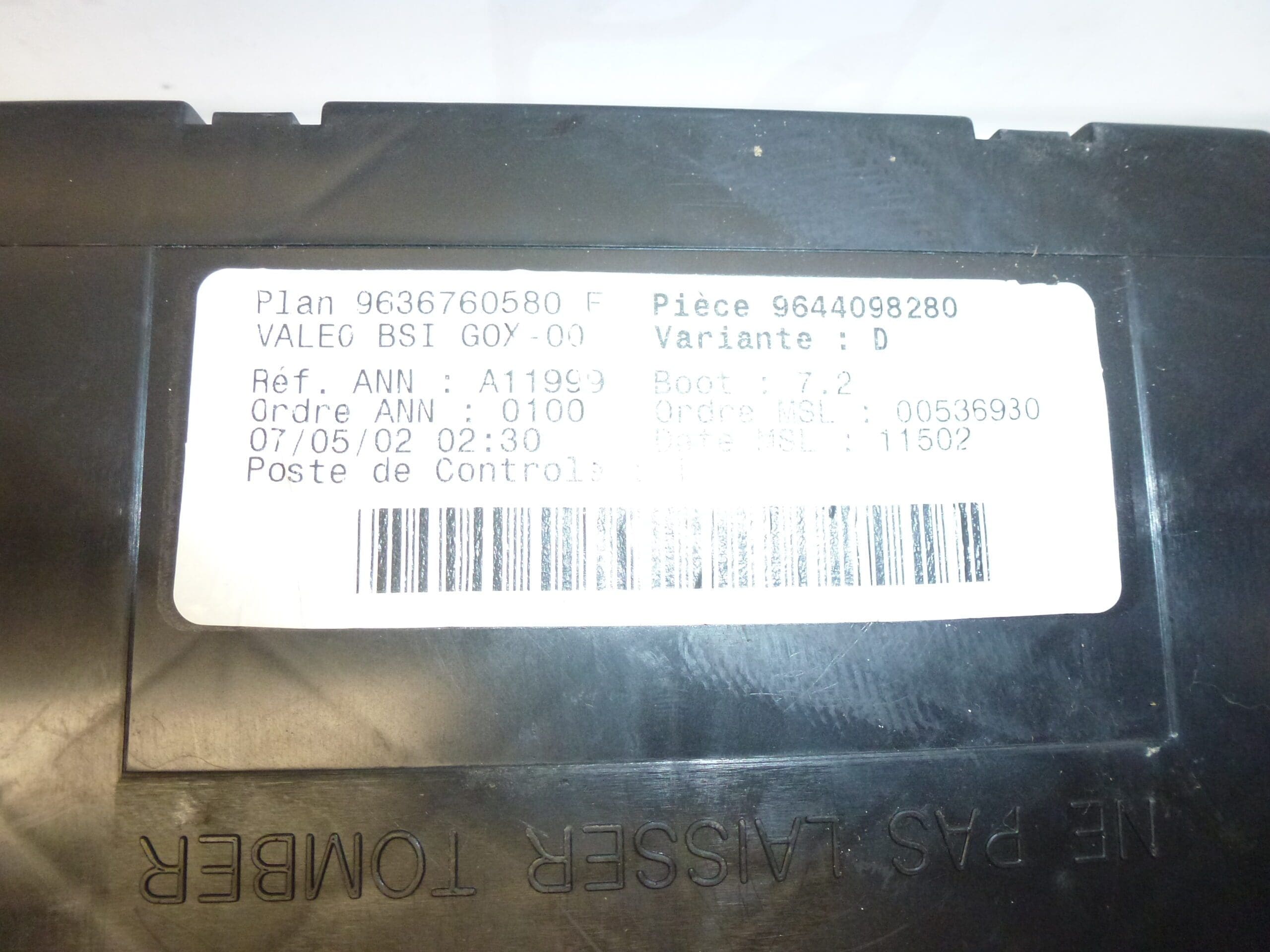 BSI G0X-00 Valeo Peugeot 307 9636760580 9644098280 - Slika 2