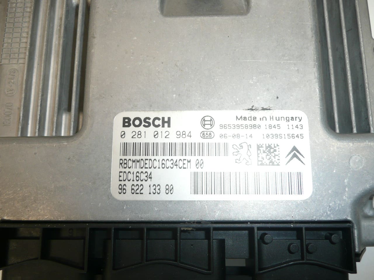ECU Bosch EDC16C34 Citroën Peugeot 0281012984 9662213380 - Slika 2