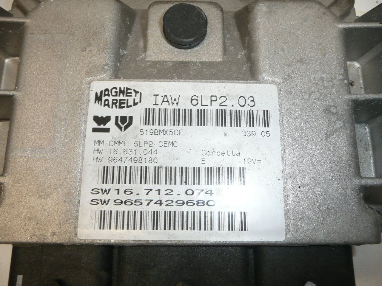 ECU IAW 6LP2.03 1.4 16V Citroën Peugeot 9657429680 - Slika 2