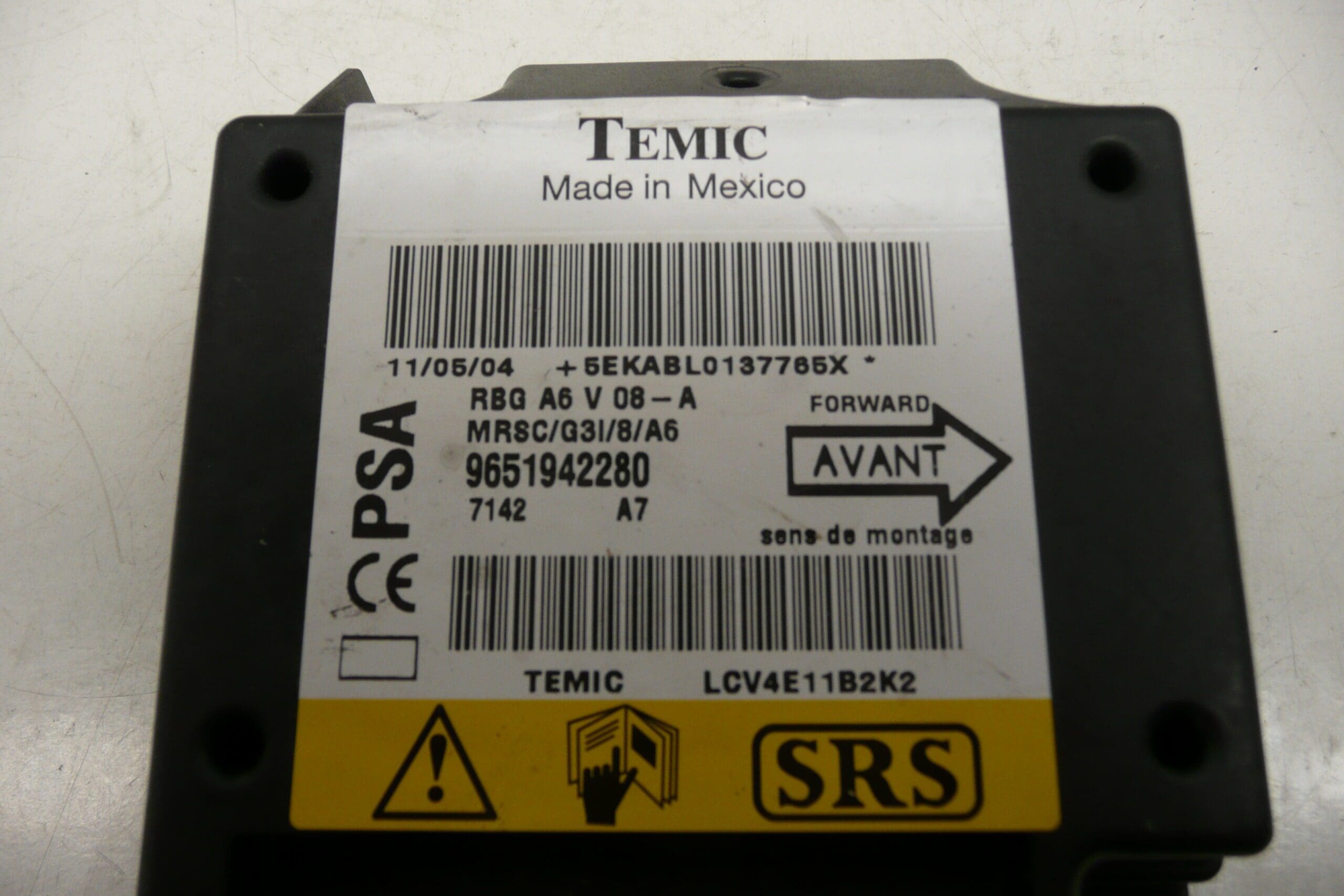 Citroën C2 C3 9651942280 Jedinica zračnog jastuka - Slika 2