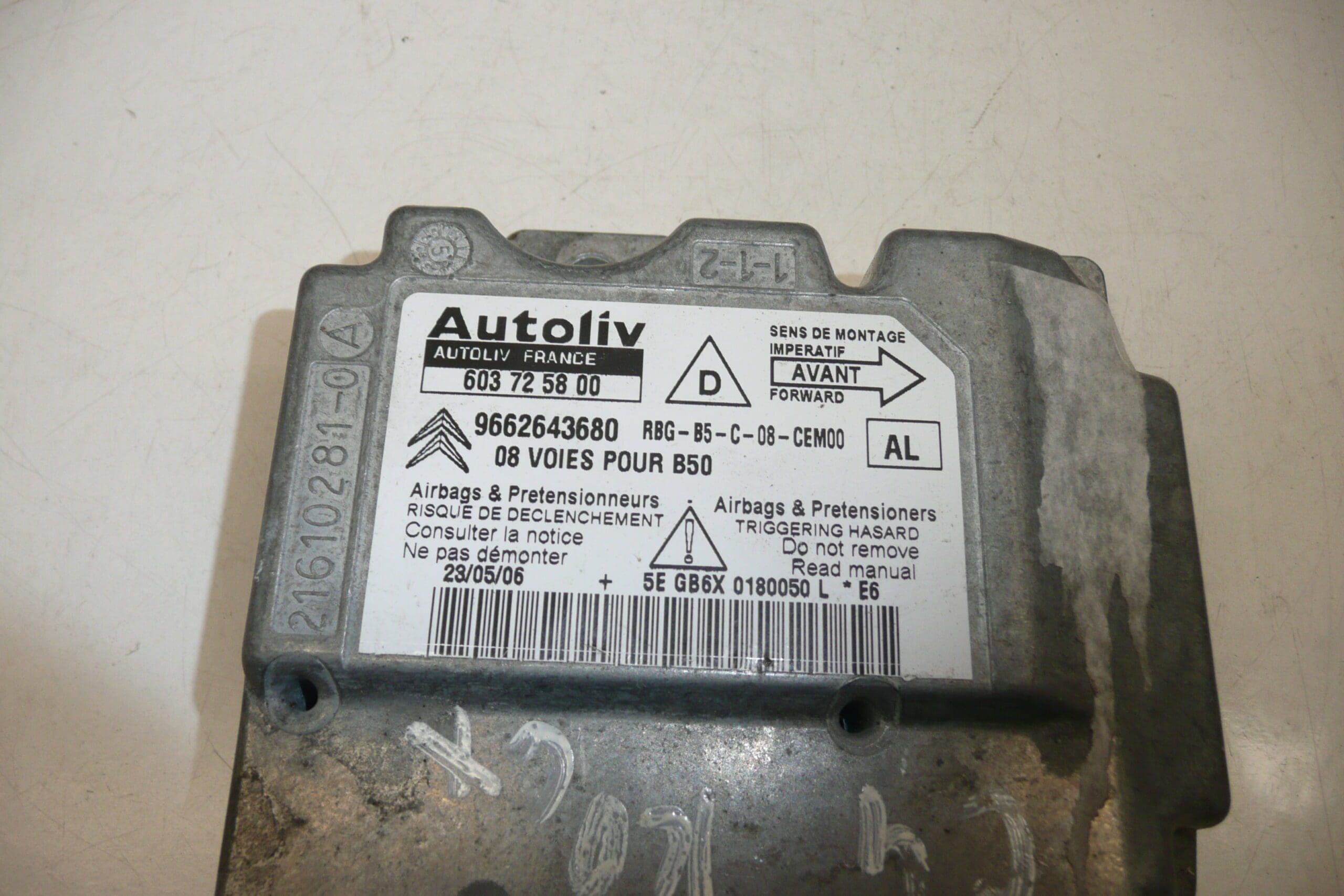 Zračna jedinica zračnog jastuka Citroën C4 9662643680 - Slika 2