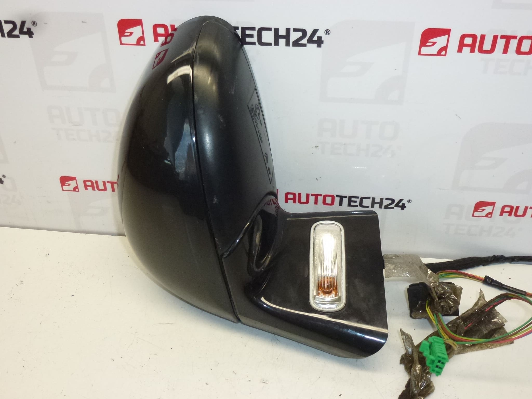 Lijevo električno crno metalik retrovizor za Citroën C4 8149EL - Slika 2