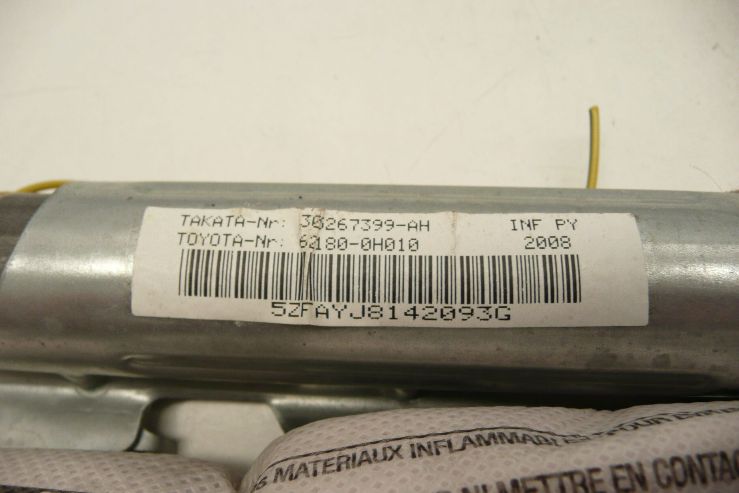 Lijevi bočni zračni jastuk za krov Citroën C1 Peugeot 107 62180-0H010 8331E1 - Slika 2