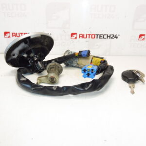 Sada Zámků Peugeot 206 1 Klíč 4162EZ 4162NR