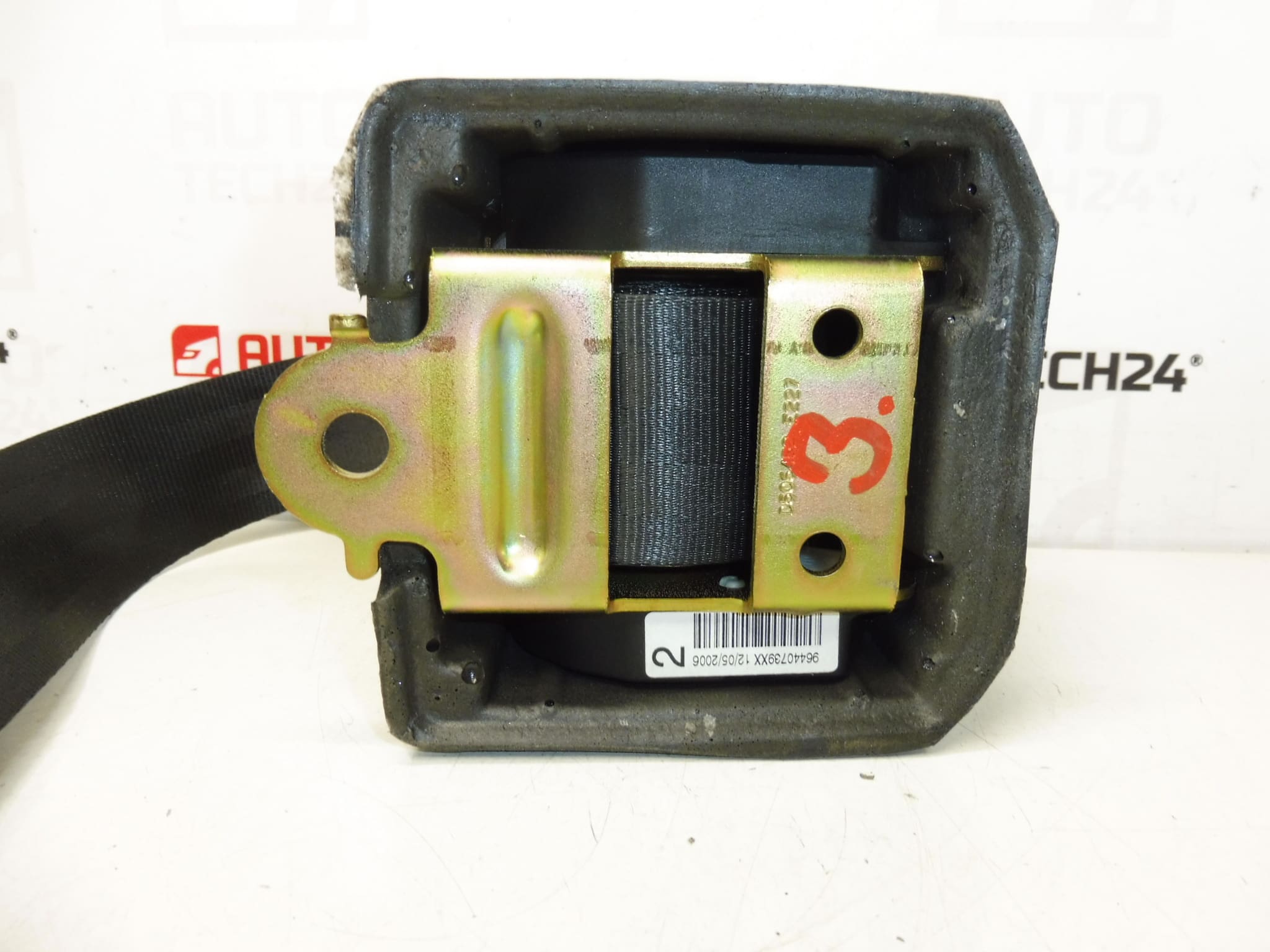 Stražnji sigurnosni pojas za Peugeot 407 96440739XX 8974HK - Slika 2