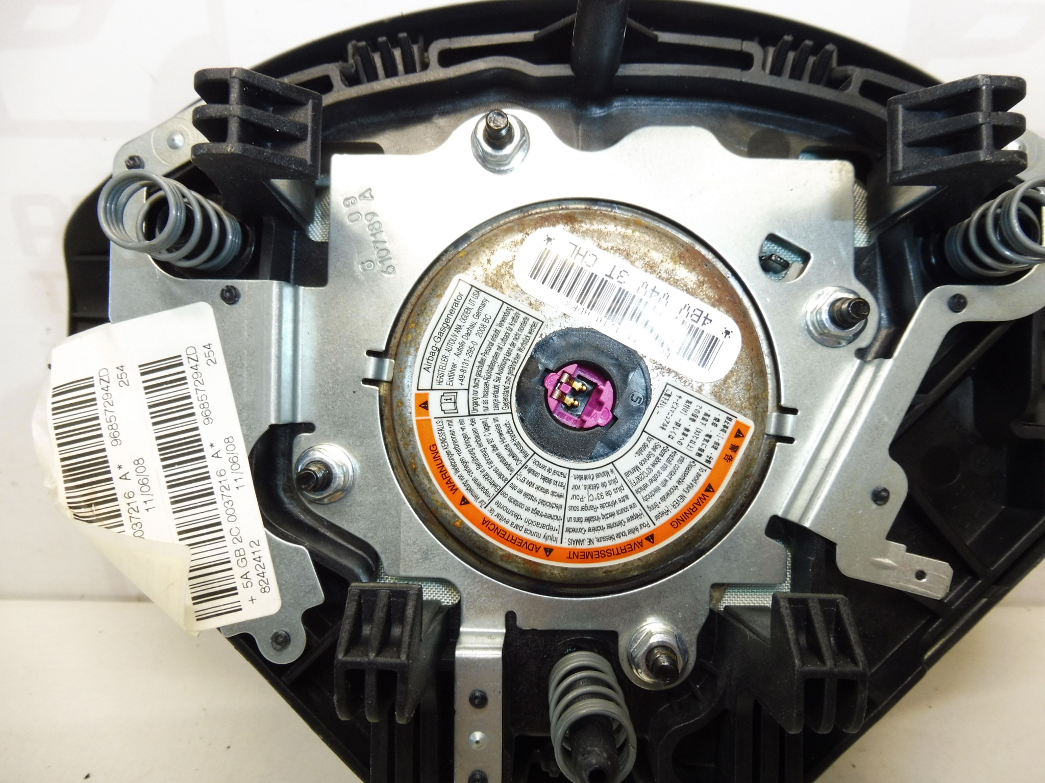 Zračni jastuk na volanu Peugeot 206+ 207 96857294ZD 4112NW