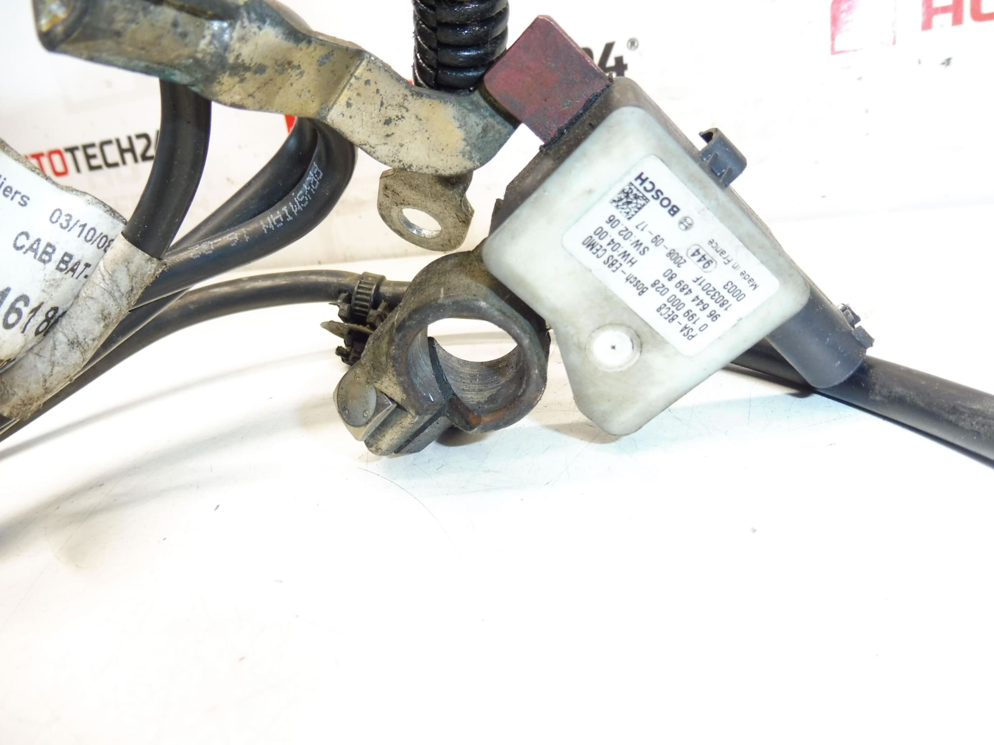 Citroën Peugeot negativni kabel akumulatora 9663716180 9664448980 - Slika 2