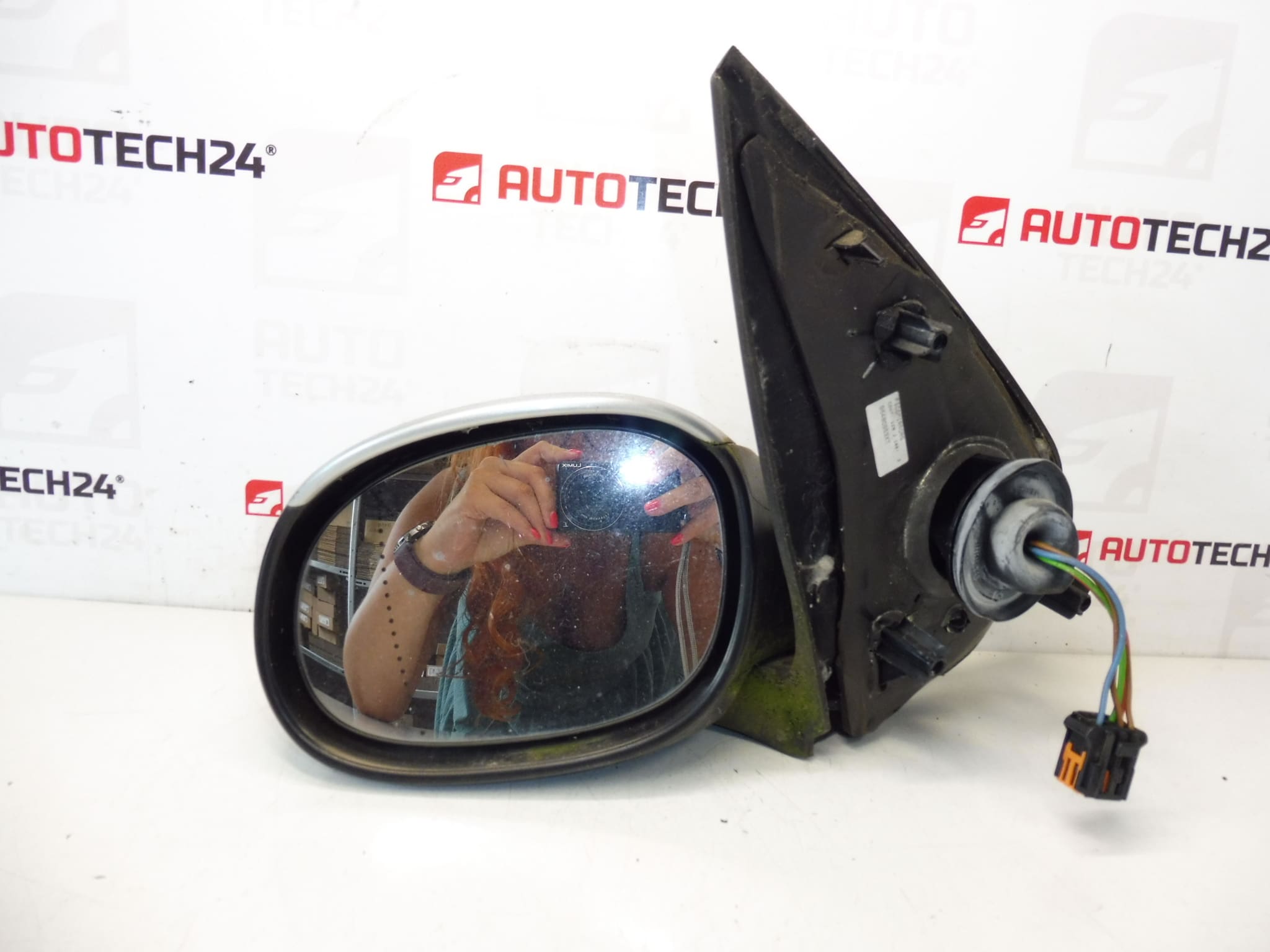 Lijevo vanjsko zrcalo plavo EZRC Peugeot 206 96480953XT 8153KQ - Slika 2