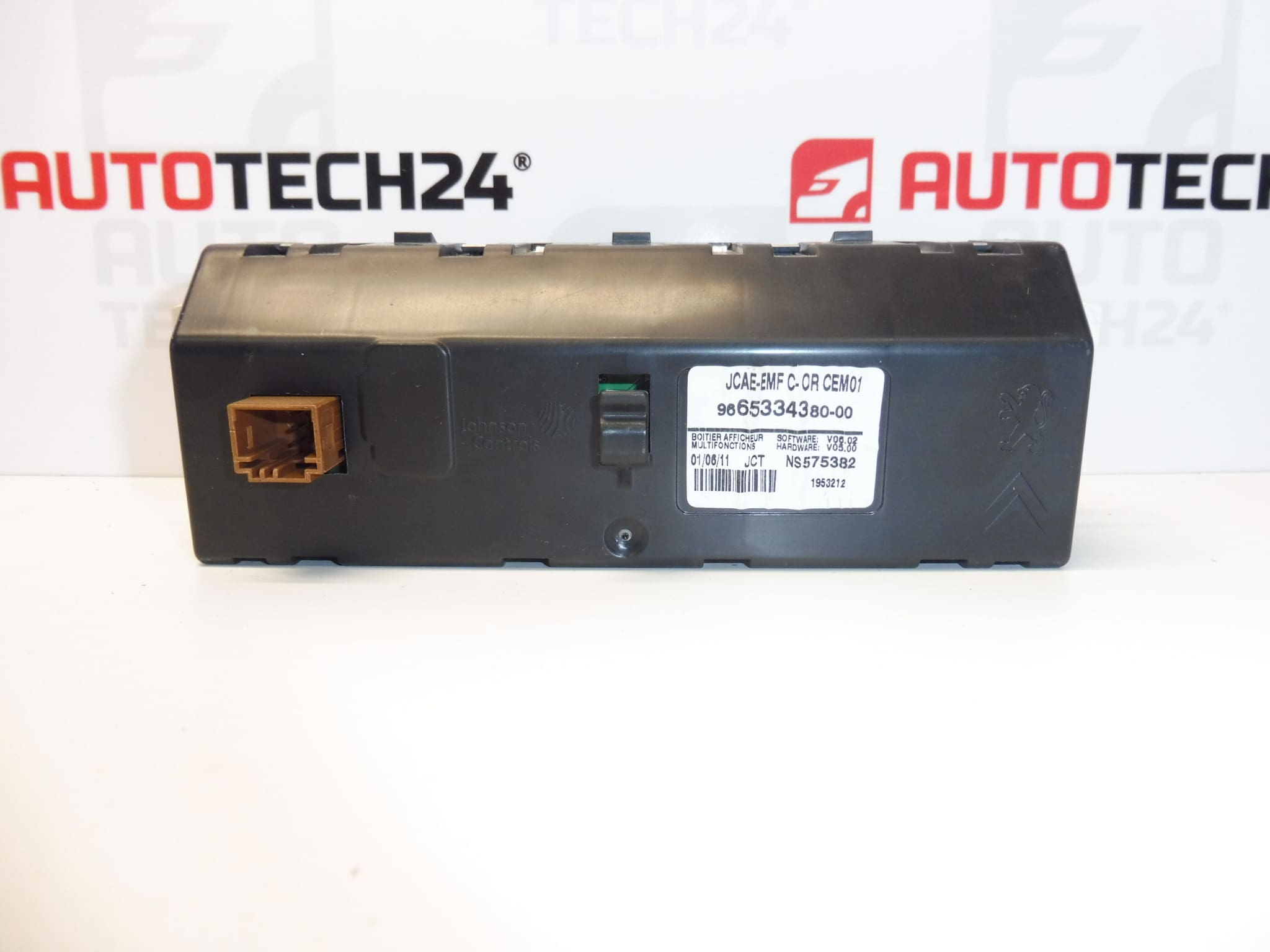 Zaslon radija i računala Citroën C4 II 9665334380 6155HW - Slika 2